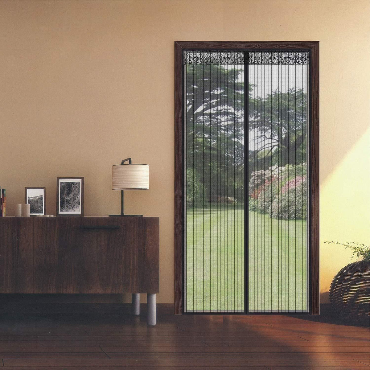Magnetic Mesh Screen Door Curtain