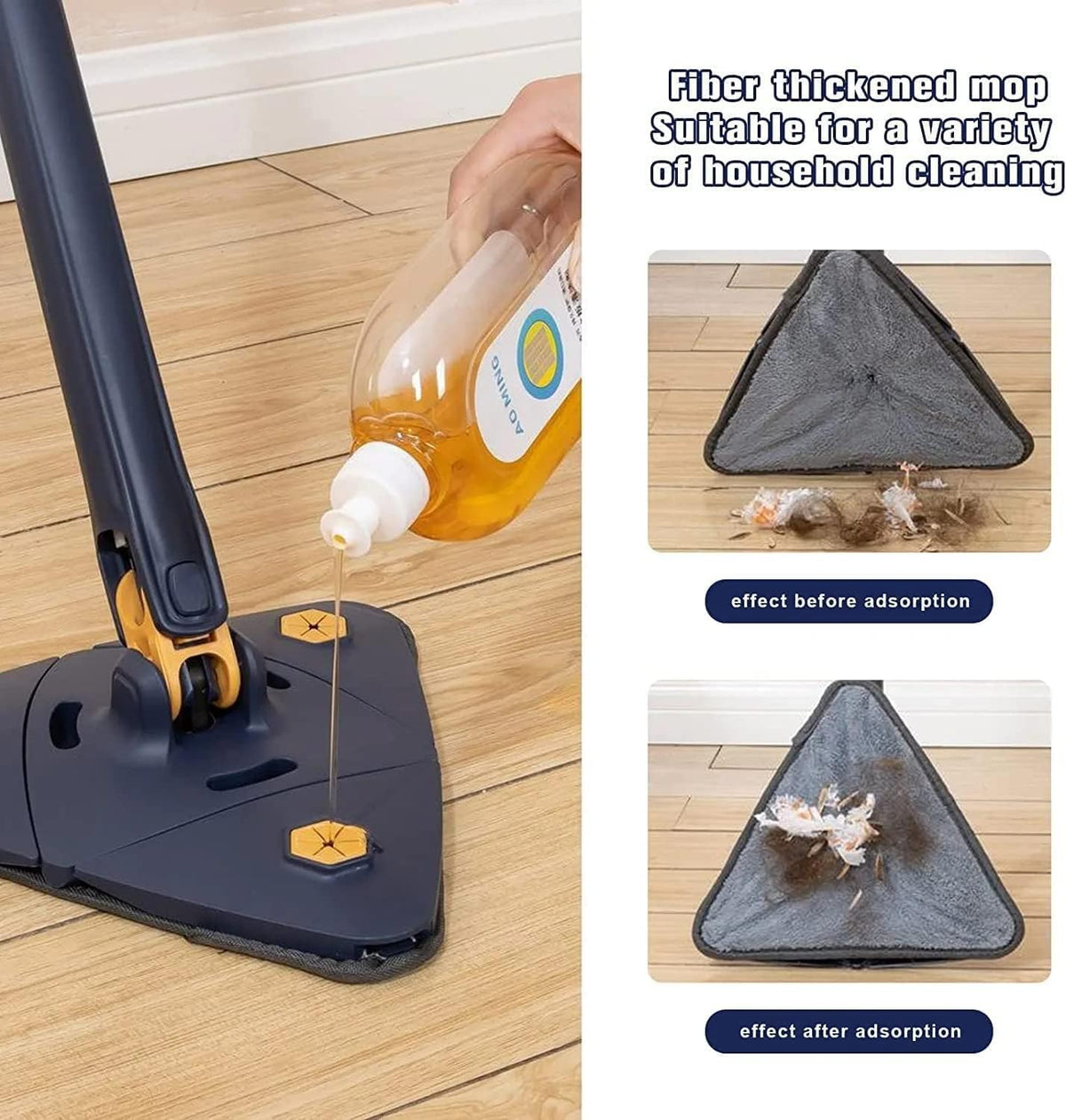 360° Extendable Triangle Mop